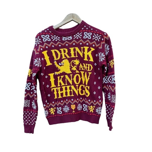 Game of Thrones Ugly Christmas Sweater size medium - Picture 1 of 4